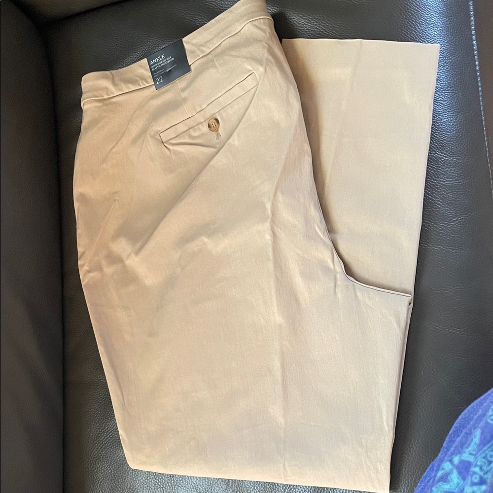 NWT Lane Bryant Tan Ankle Pants